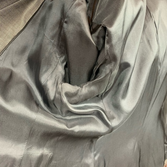 Ann Taylor Black Print Wool Silk Lined Blazer - Picture 12 of 14